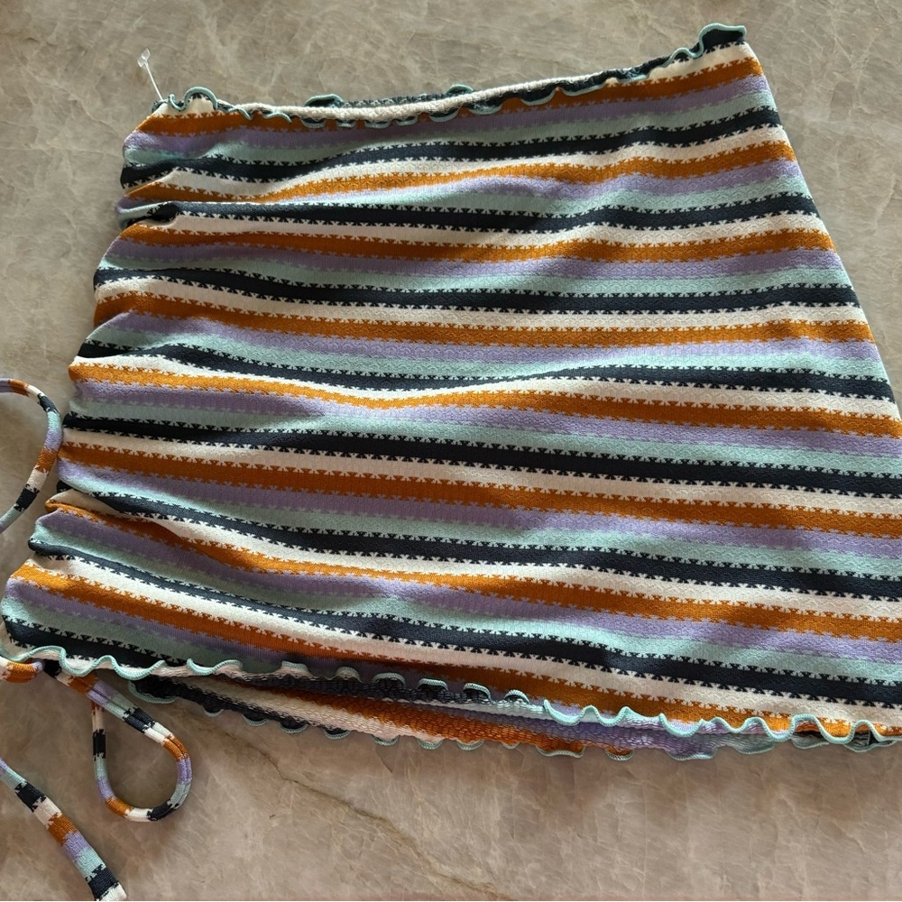 NWOT L*Space‎ Printed Stripe Wildflower Isla Skirt